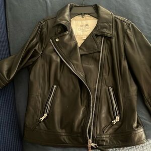 Flagship store Coach leather jacket